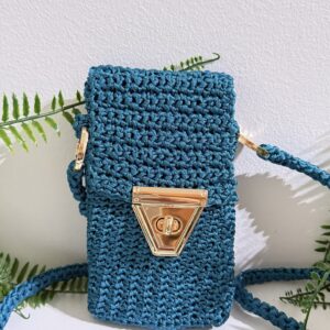 Swiss Phone Bag Ocean Teal - Front View