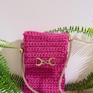 Swiss Phone Bag Rose Pink - Front View