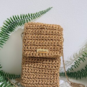 Swiss Phone Bag Honey Gold - Front View