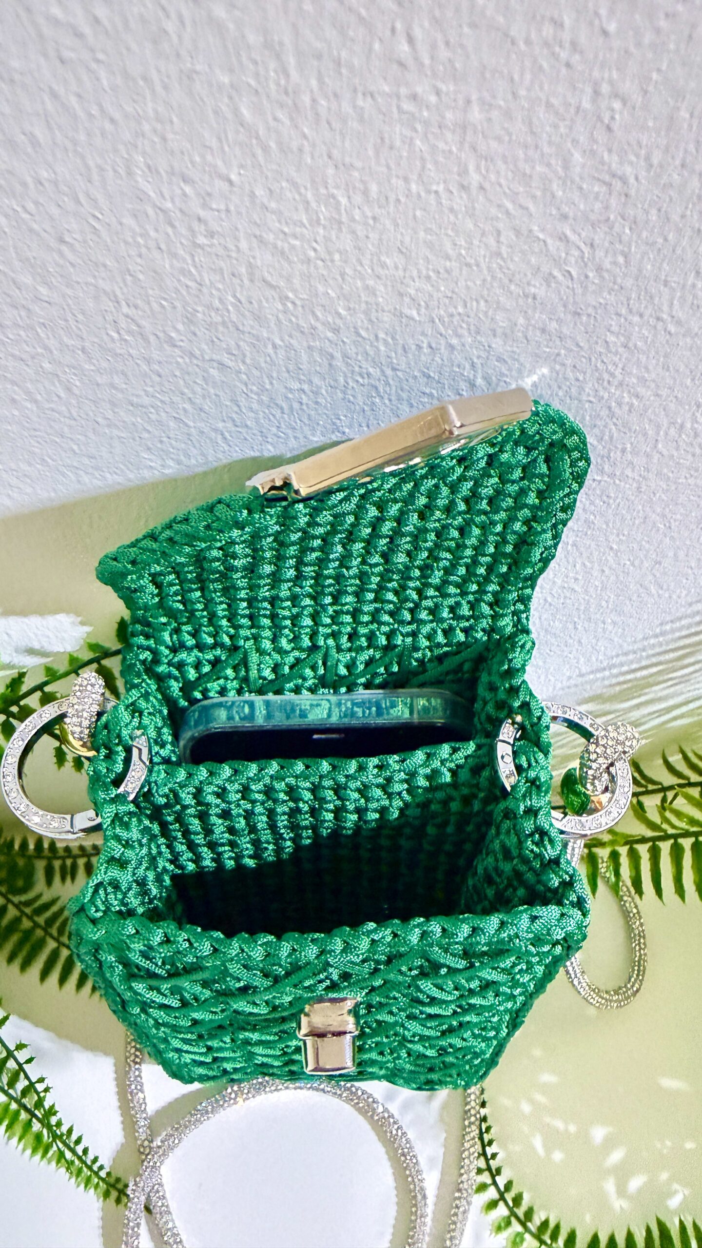 Swiss Phone Bag Emerald Green - Image 4